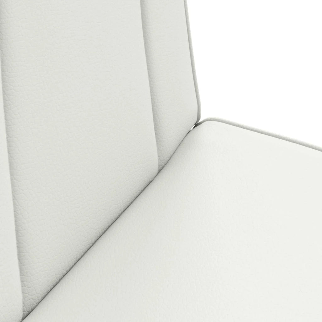 Sedia da Pavimento Bianco 50 x 73 x 60 cm Pelle Sintetica 42028164