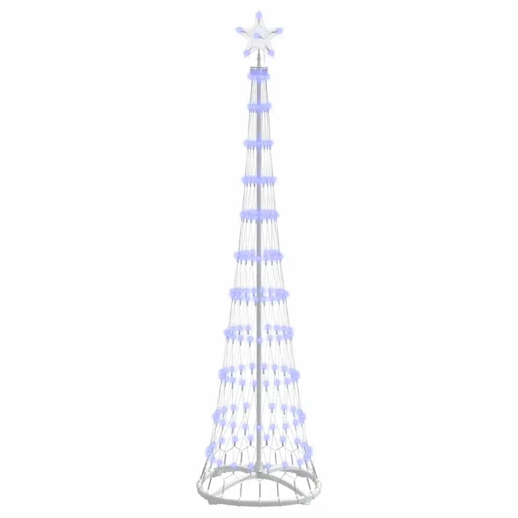 Albero di Natale LED con 230 LED Blu 51 x 51 x 190 cm Metallo 42018773