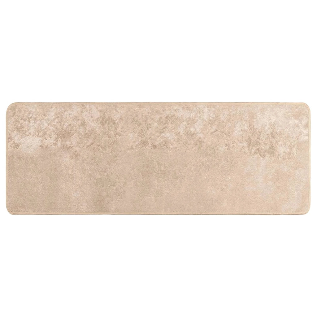 Runner Tappeto MARSA Beige 100 x 250 cm Poliestere e PVC