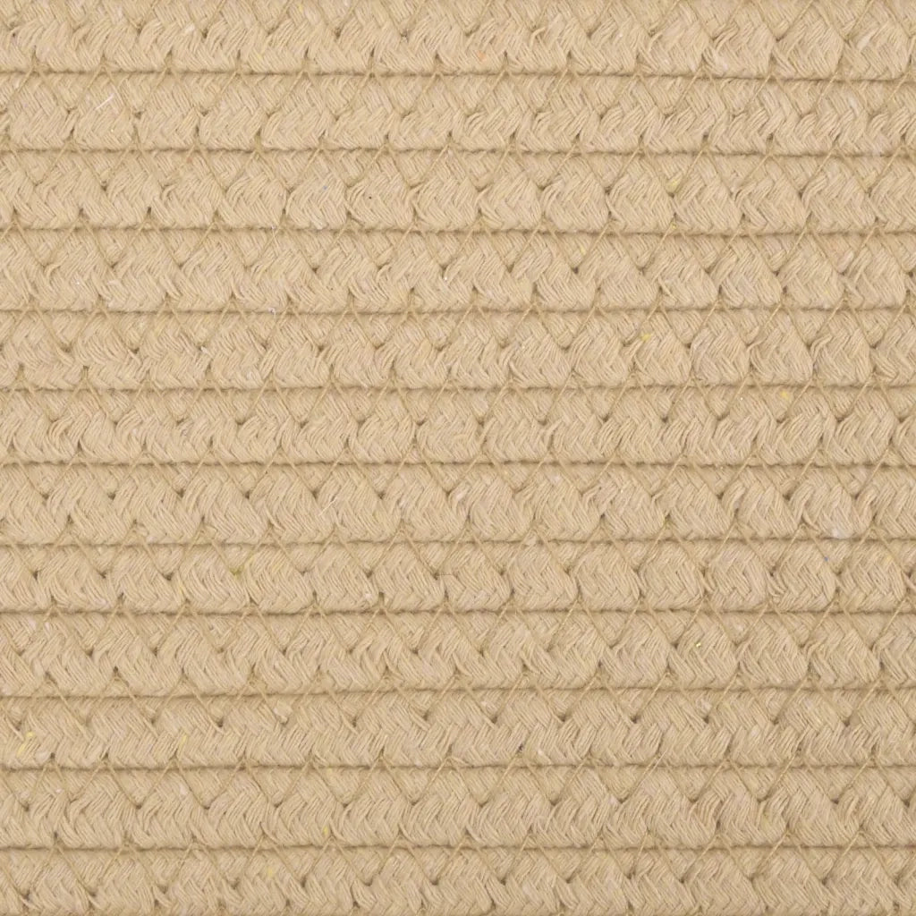 Cesto per Biancheria Beige e Bianco ?60x36 cm in Cotone CFW5919967