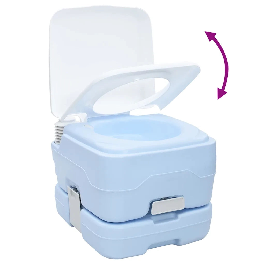 Toilette da Campeggio Azzurro Chiaro e Bianco Polietilene 42001426