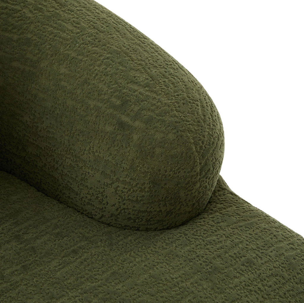 Divano letto pieghevole in chenille verde, design multifunzionale per ambienti moderni