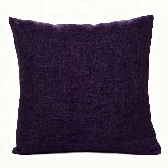2 copie decorativi cuscini copricuscini - stile rustico fattoria Boho arredamento da soggiorno - copricuscini di lino spesso - copricuscini quadrati - Con cerniera invisibile - Adatto per divano letto, ufficio (40x40 cm)