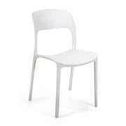 Sedia polipropilene Risto impilabile bianco cm 47x52h83