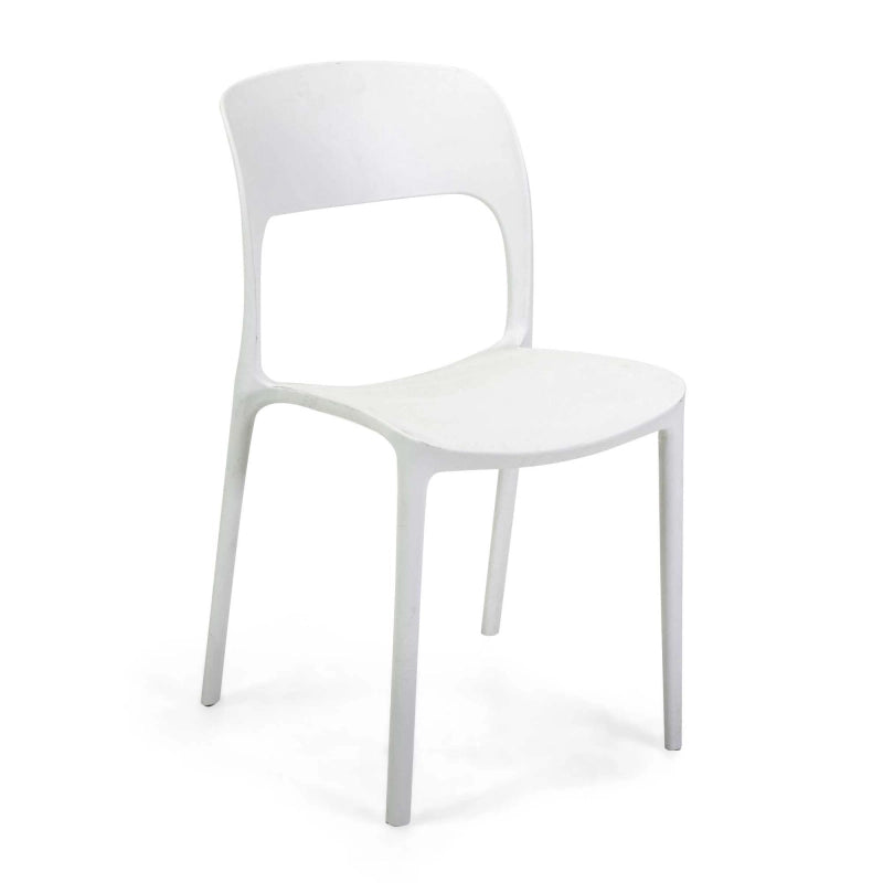 Sedia polipropilene Risto impilabile bianco cm 47x52h83