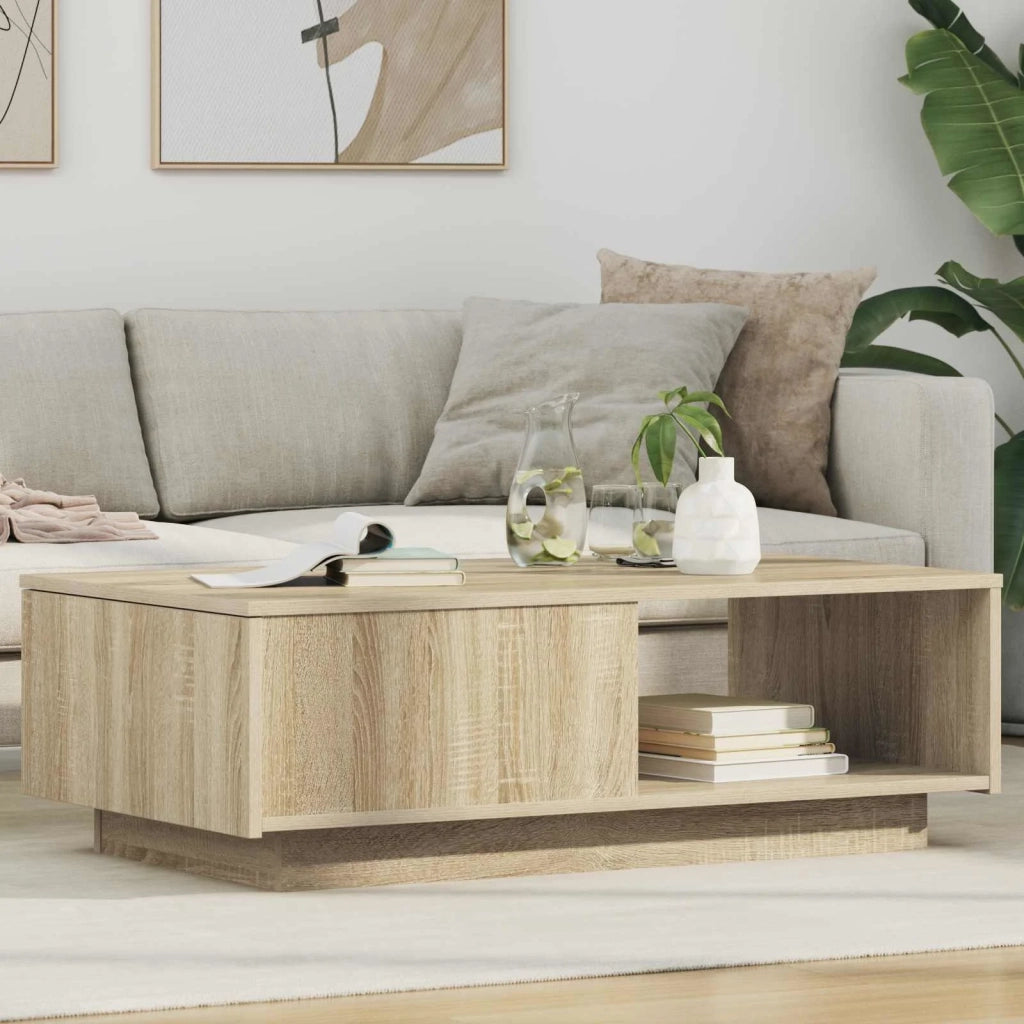 Tavolino da salotto | Tavolino da caff¨¨ | Tavolino da Soggiorno con cassetto Rovere Sonoma 95 x 55 x 31 cm