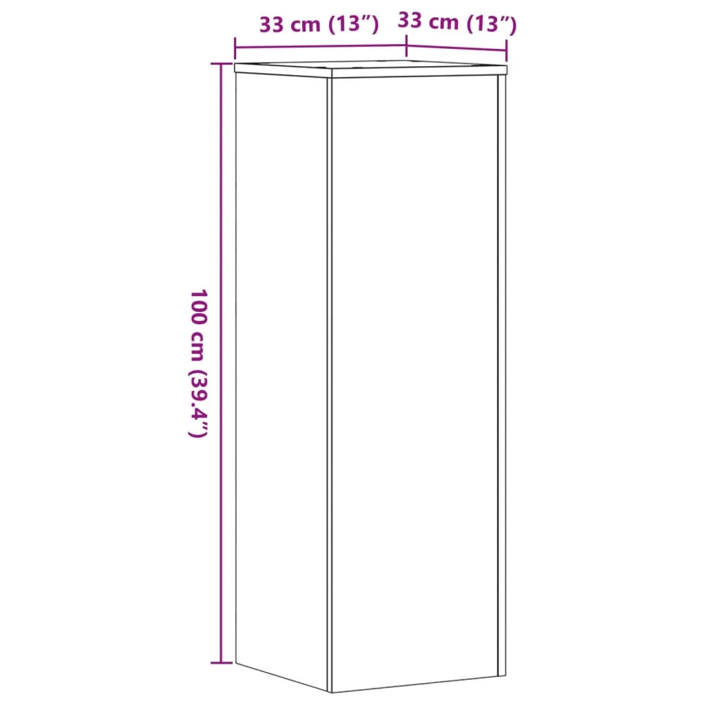Portavasi mobili per fiori set da 2 legno ingegnerizzato grigio 02_0045334