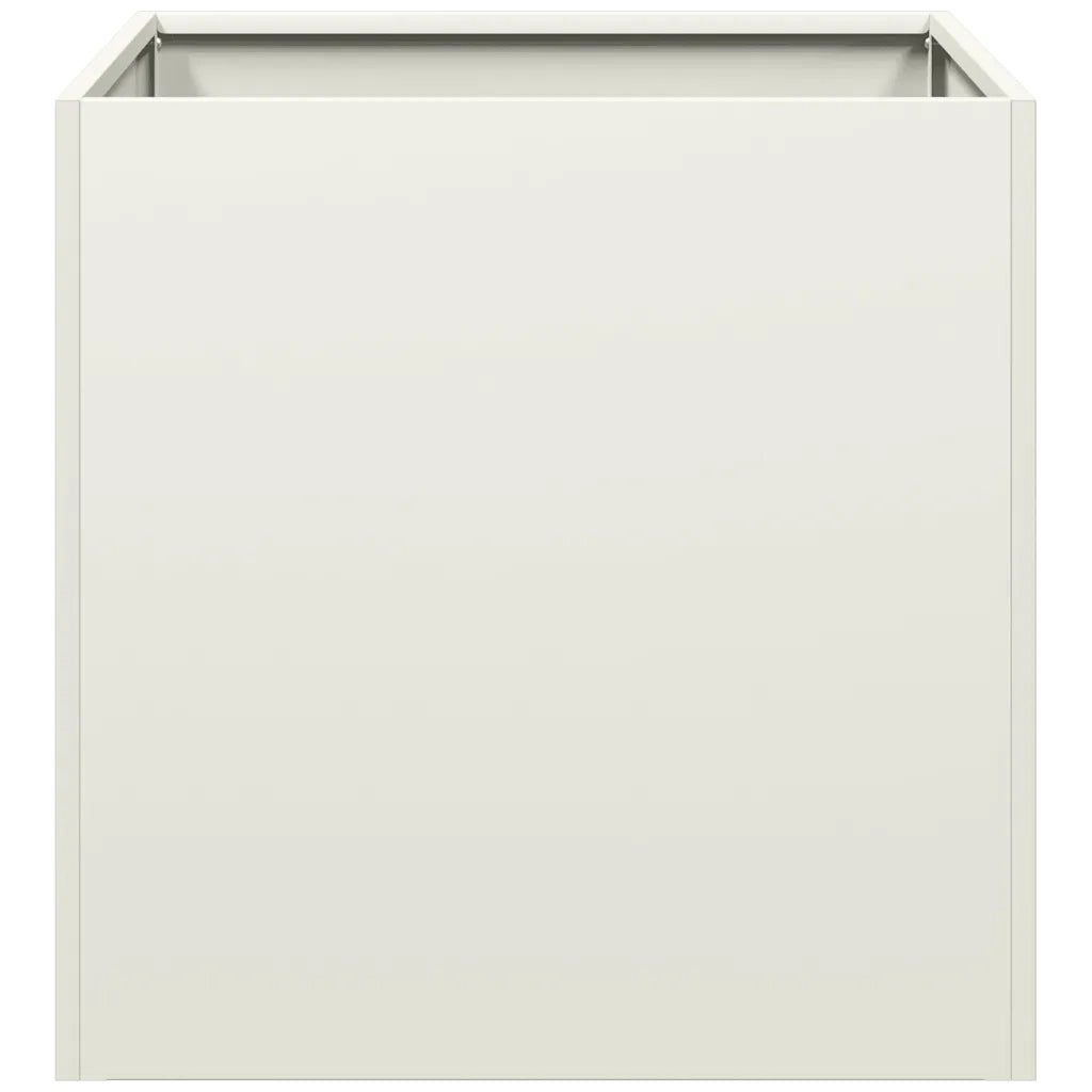 Fioriera Bianca 40x40x40 cm in Acciaio Laminato a Freddo 860662
