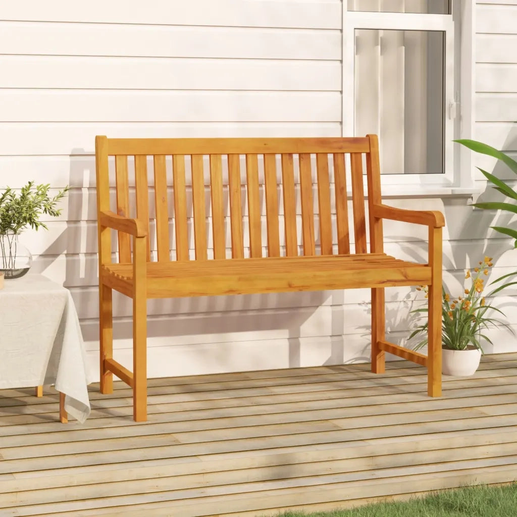 Panchina da Giardino | Panca da Giardino 110 cm in Legno Massello d'Acacia