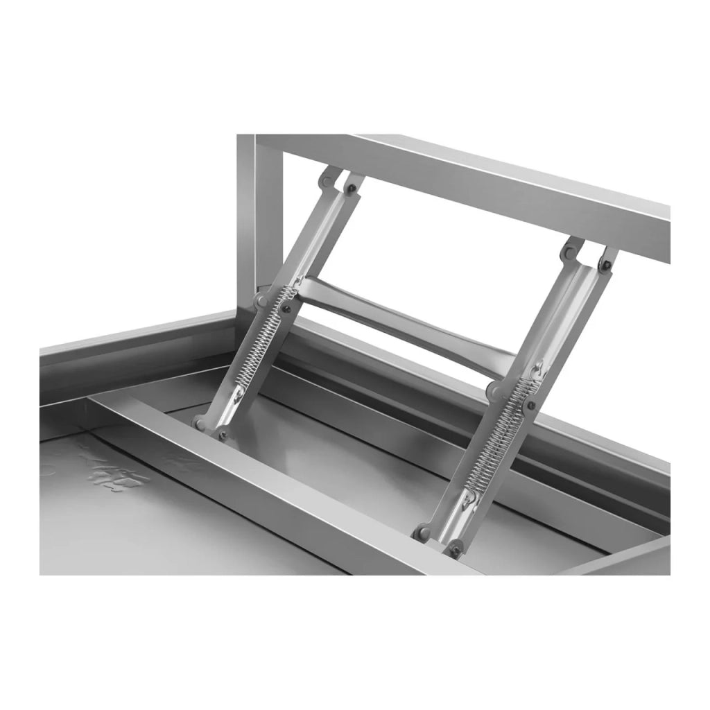 Tavolo da lavoro pieghevole in acciaio inox 60 x 120 cm portata 210 kg 14_0003708