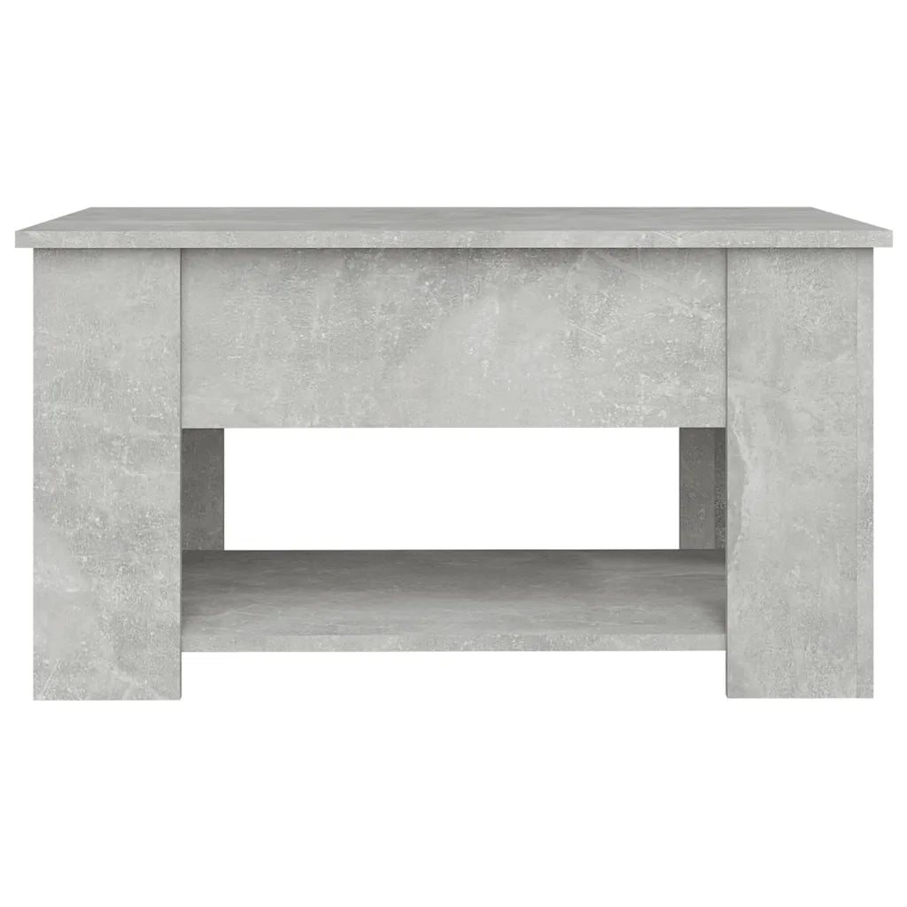 Tavolino da salotto | Tavolino da caff¨¨ | Tavolino da Soggiorno Grigio Cemento 79x49x41cm Legno Multistrato