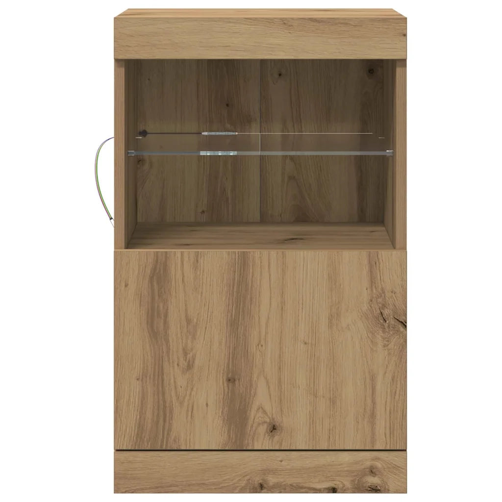 Madia LED Rovere artigianale 41 x 37 x 67 cm Legno multistrato 863037