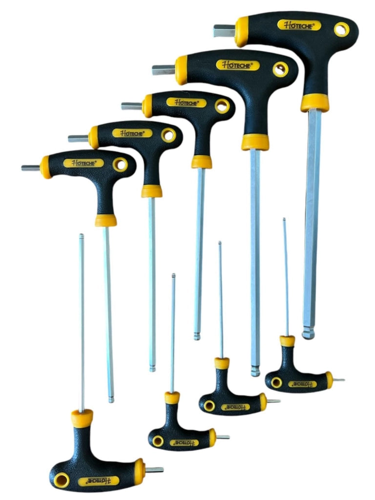 Set Chiavi A T Esagonali Lunghe Forate 9Pz Chiave A Brugola Impugnatura T 261608