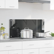 Schienale per Cucina  Grigio Scuro 90x40x0,6 cm in Vetro Temperato