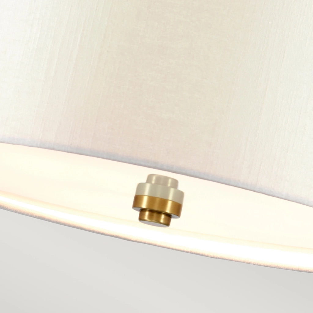 Lampadario Contemporaneo Pearce Acciaio Ottone Antico 7 Luci E27