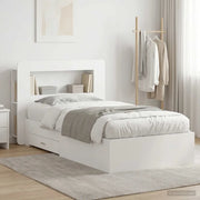 Telaio del letto con storage con testiera Bianco 80 x 200 cm