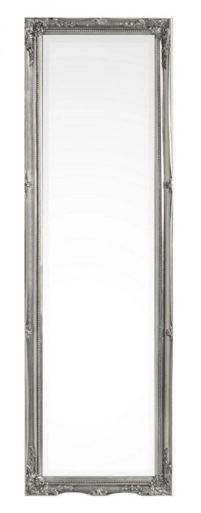 Specchio Legno Argentato Classico da Interno 36x126 cm - HALL
