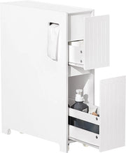 Carrozza di stoccaggio portatile - Carrello da cucina - Armadio da bagno - Mobilità e stabilità - Spazio di stoccaggio sufficiente - Costruzione in MDF - 20 cm x 75 cm x 60 cm