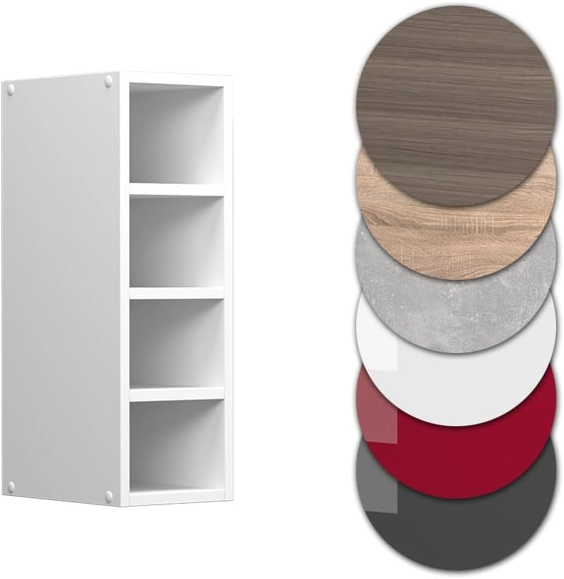 Pensile R-Line, Bianco, 20 cm, per la libera combinazione all'interno di sistemi cucina modulari