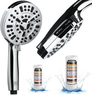 Douchekop Grande con Filtro | Doccia Ecomateriale | Doccia a Cascata con 10 Tipi di Getto