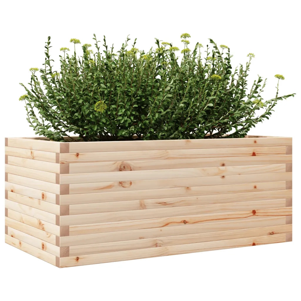 Fioriera da Giardino 110x60x45,5 cm in Legno Massello di Pino