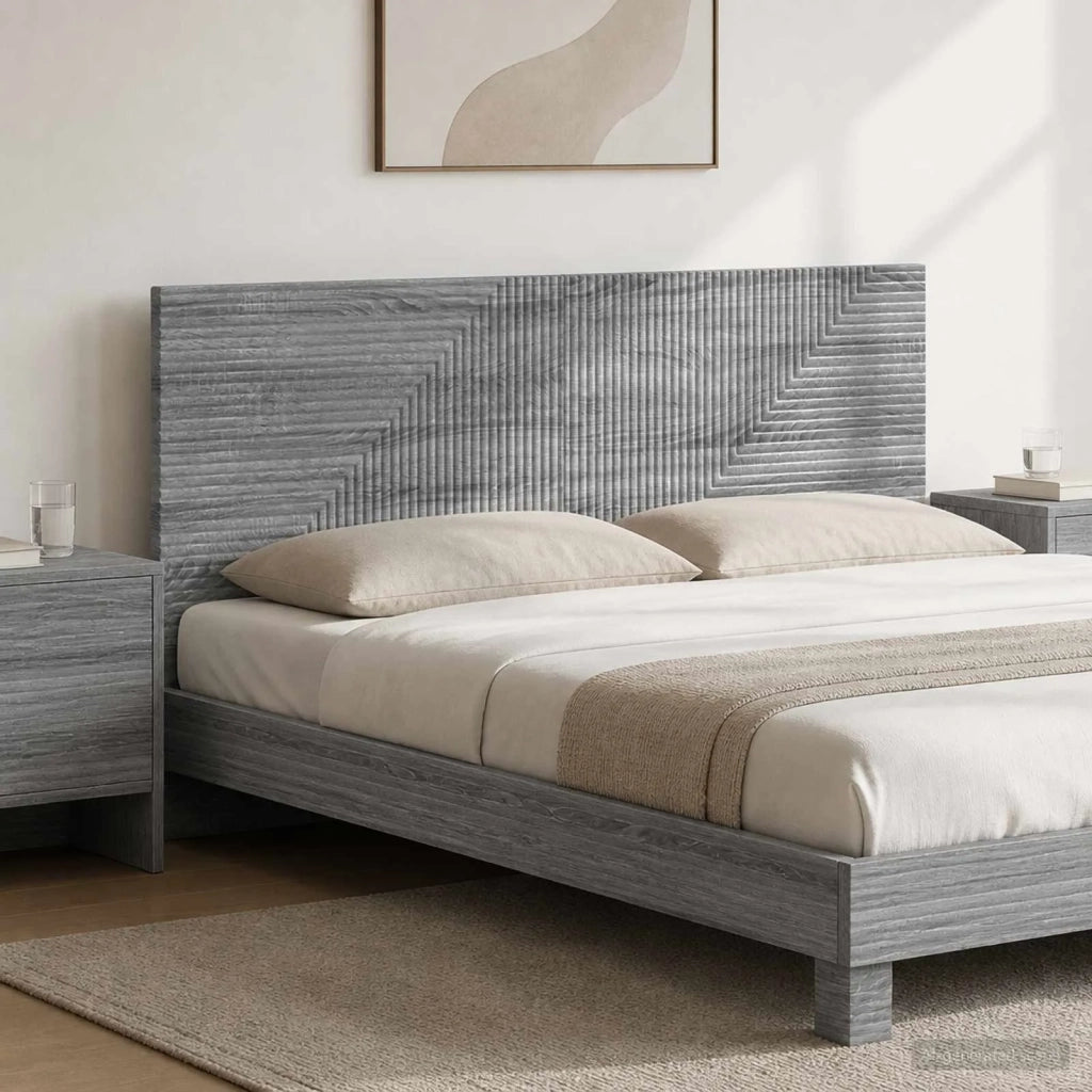 Testiera da Muro HAARLEM Sonoma grigio Legno ingegnerizzato 896961