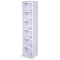 Mobile porta CD/DVD scaffale per 100 CD bianco/viola 0508023/2