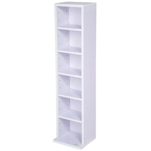 Mobile porta CD/DVD scaffale per 100 CD bianco/viola 0508023/2