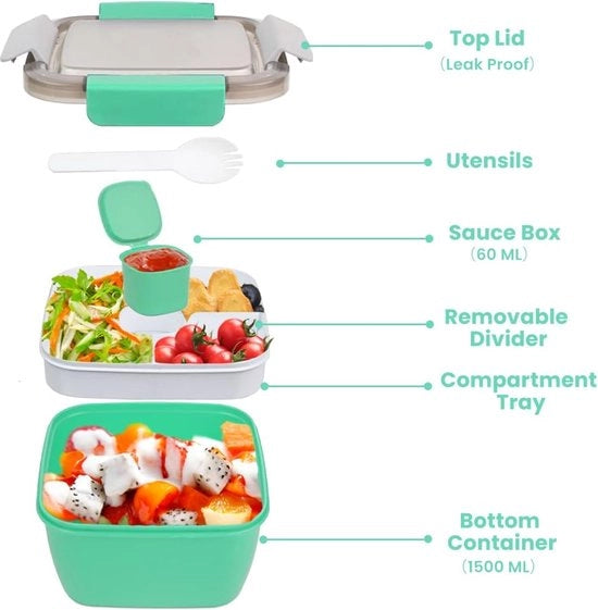 Contenitore a Scatola - Borsa di Packed Lunch per Adulti