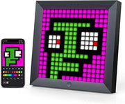 Accessori di Gioco per Camera - Decorazione di Gioco - Accessori di Gioco per Scrivania - Pixoo Pixel Art digitale foto gallery con Display a LED - Nero