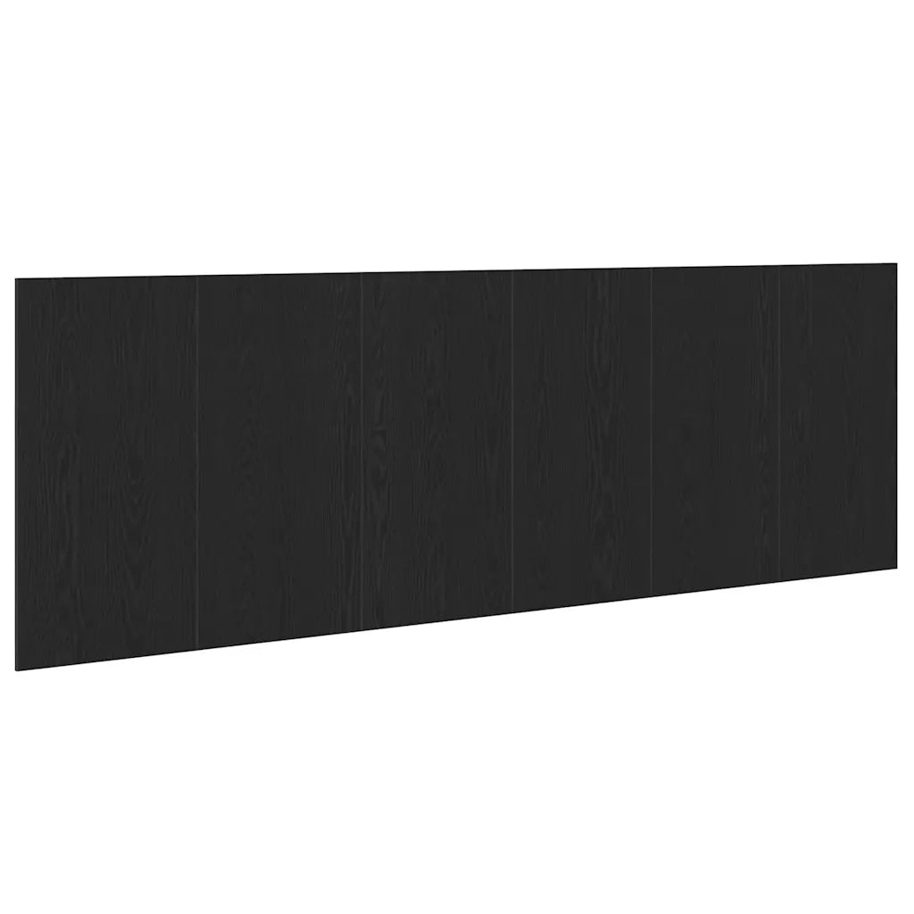 Testiera del letto Rovere Nero Legno ingegnerizzato 862085