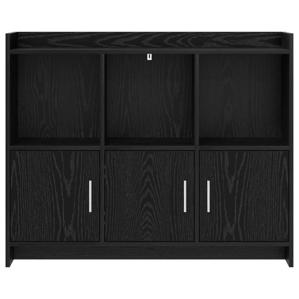 Credenza Rovere Nero 98,5 x 33 x 80 cm Legno ingegnerizzato 8011140