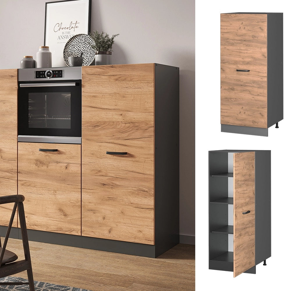 Mobile cucina dispensa R-Line Rovere dorato/Antracite 60 cm Vicco