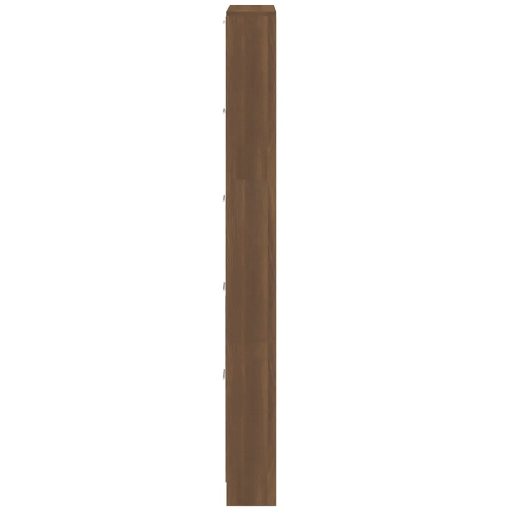 Scarpiera | Mobile per scarpe Rovere Marrone 59x17x169 cm in Legno Multistrato