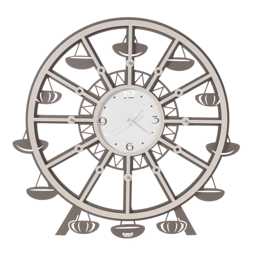 LUNA PARK, Orologio da Parete con Pendolo, Arti e Mestieri