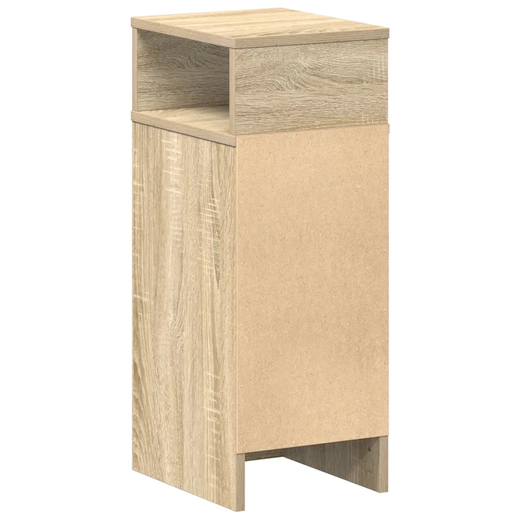 Comodini 2 pz con Cassetto Rovere Sonoma 25x31x66 cm 858619