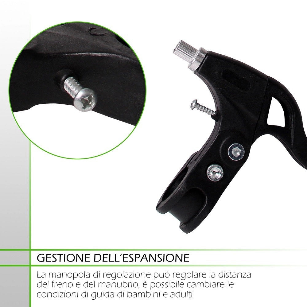 Trade Shop - Coppia Di Leve Freni In Resina Per Bicicletta Bici Attacco Universale Xc-2615 -
