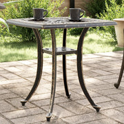 Tavolo da Giardino Bronzo 53x53x53 cm in Alluminio Pressofuso 4002815