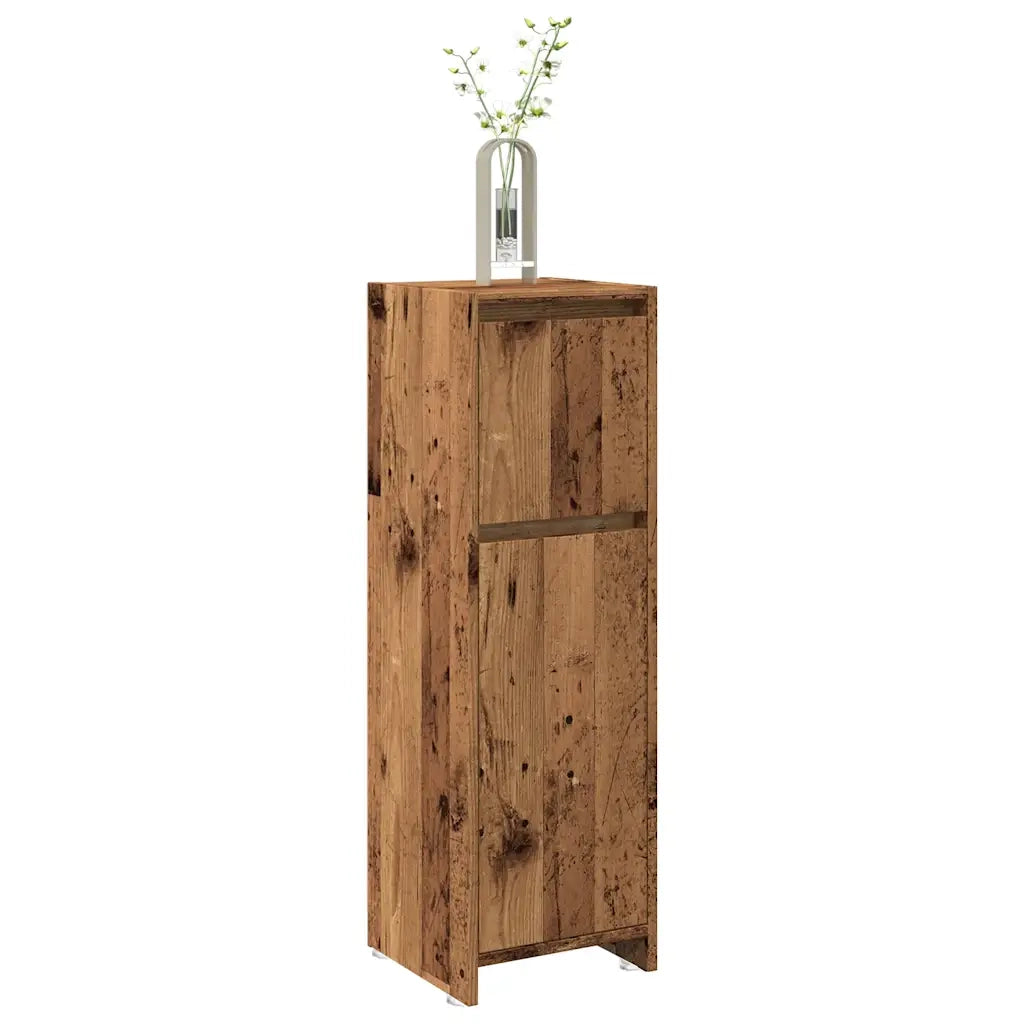 vidaXL Mobile da Bagno Legno Antico 30x30x95 cm in Legno Multistrato