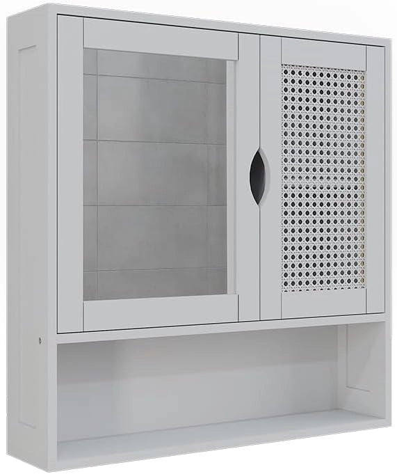 Mobile da bagno Liora, Bambù, 30 x 170 cm, per la conservazione di articoli da bagno e asciugamani