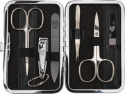 Set di manicure 6 pezzi - Contenitore in pelle di alta qualità nera in stile Genova