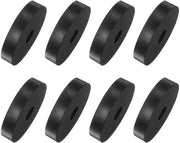 Spazi di gomma 8 pezzi 10x10x50mm Pads di isolamento anti-vibrazioni in neoprene Nero