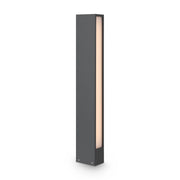 Lampada Da Terra Moderna Per Esterno Metallo Grafite Luce Led 12W Ip65