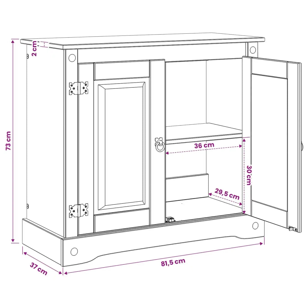 Supporto per Acquario Corona Bianco e marrone 81,5 x 37 x 73 cm 42034034