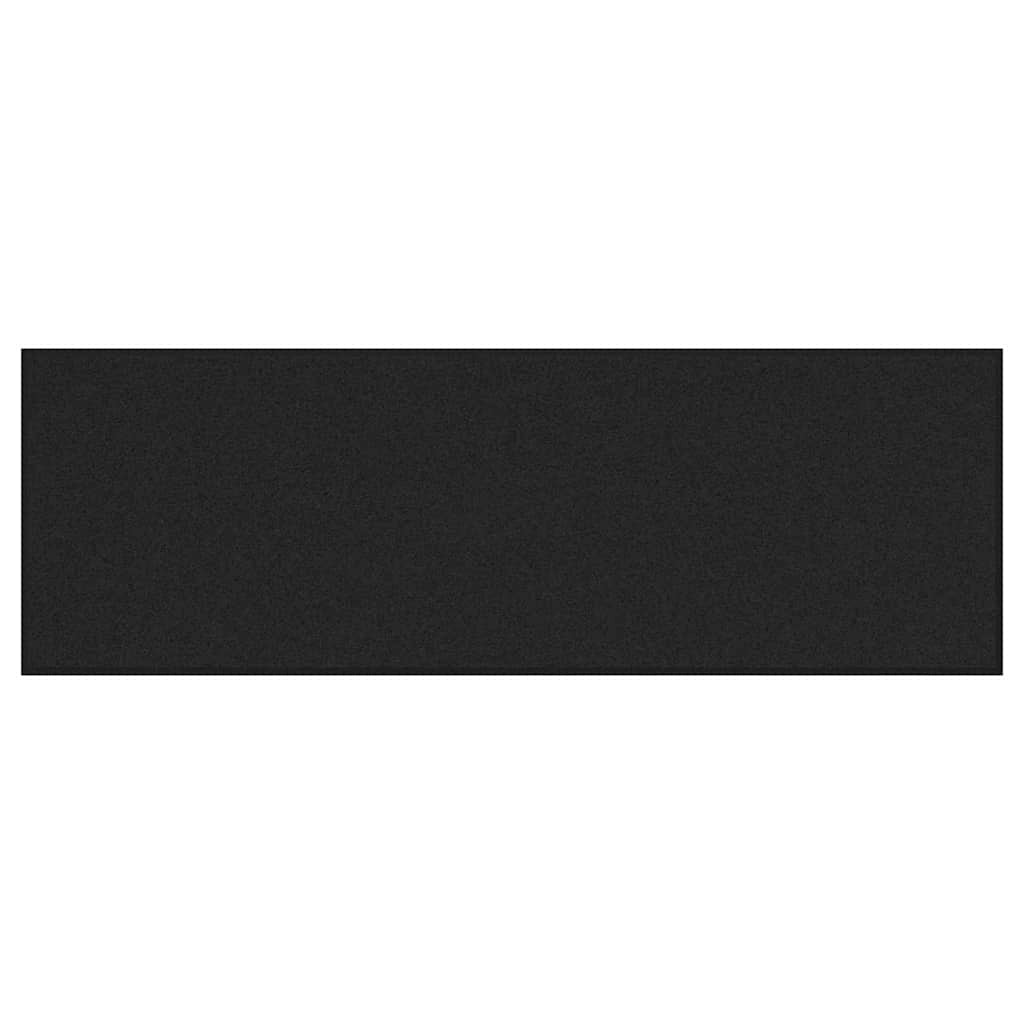 Pratico zerbino rettangolare design moderno 60 x 180 cm poliammide nero 02_0057959