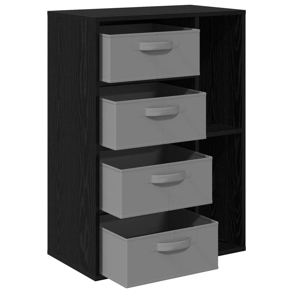 Credenza | Madia | Buffet da pranzo | Armadio da pranzo con cassetto Rovere Nero 60 x 33,5 x 84 cm