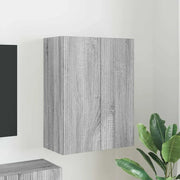 Mobile TV da parete Grigio Sonoma 59,5 x 31 x 80 cm 892365