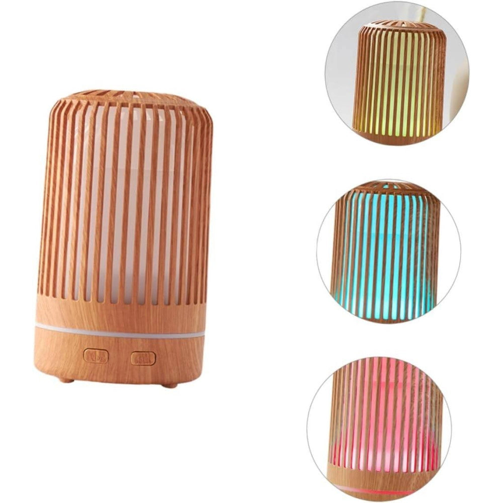 Trade Shop - Umidificatore Per Ambiente Aromaterapia Oli Essenzili Con Luce Notte Profumatore -