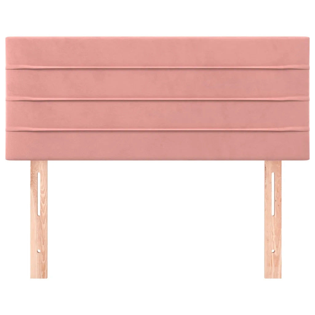Testiera-Testata-Testiera Decorativa Rosa 90x5x78/88 cm in Tessuto 899091
