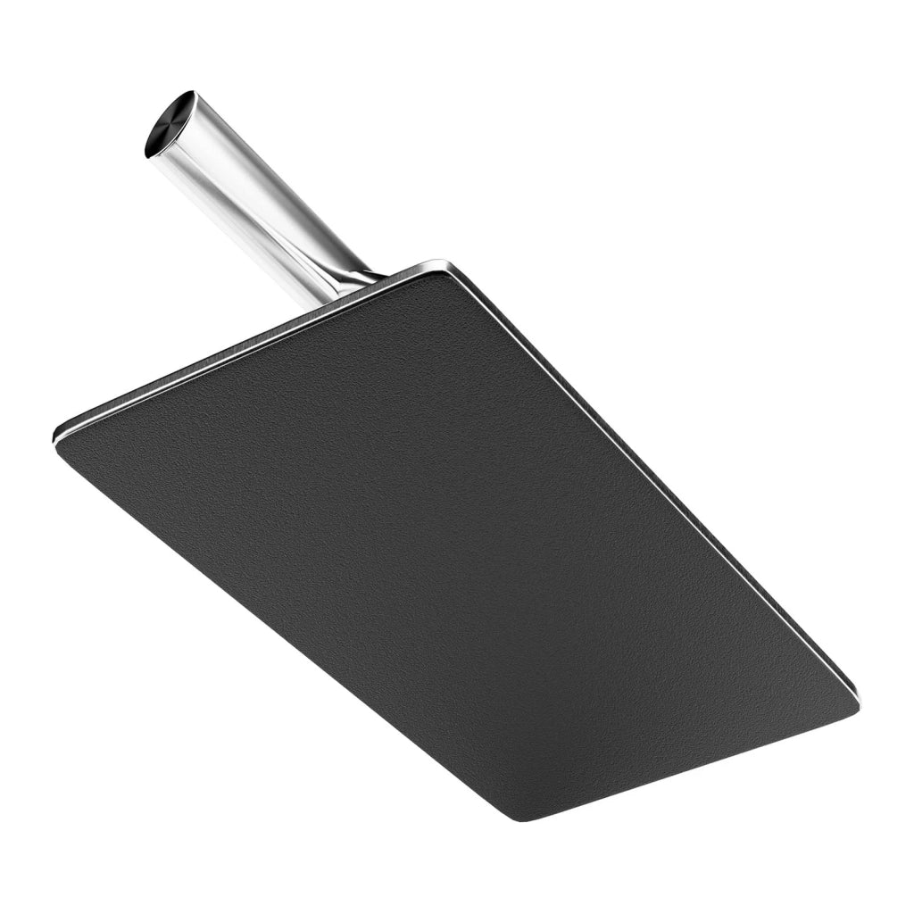 Poggiapiedi per parrucchiere in acciaio inox tubo ovale da 35 cm design e comfort senza tempo 14_0007826